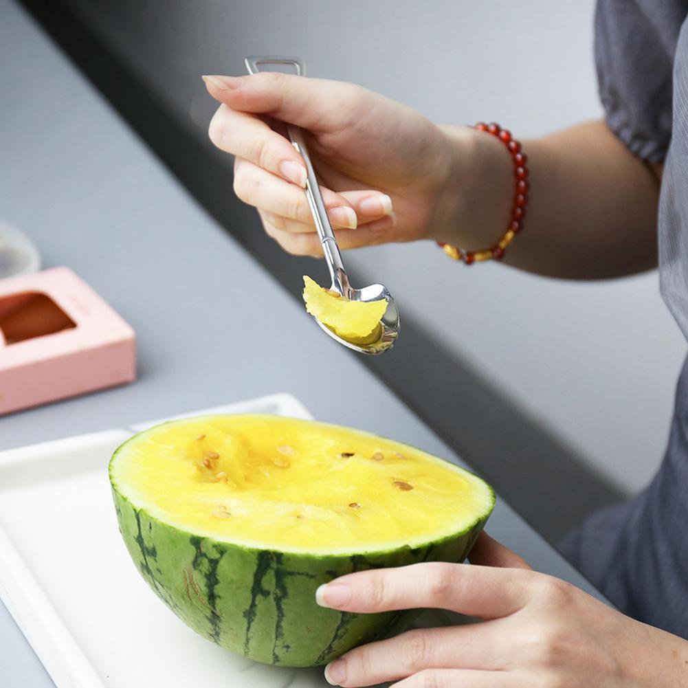 Muỗng Xúc Dưa Hấu Hình Xẻng Sáng Tạo Bằng Thép Không Gỉ B9U3