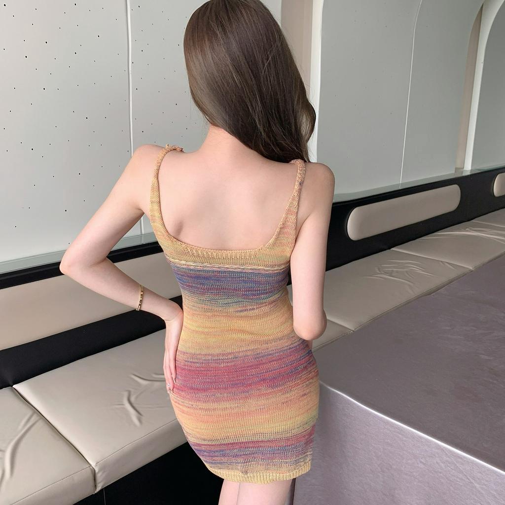 Đầm Ngắn Dệt Kim Một Mảnh Thiết Kế Gợi Cảm Nóng Bỏng Cho Nữ