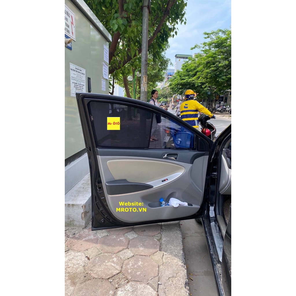 Rèm Che Nắng  Xe Hyundai Accent Hatback 2010-2016 chống UV Hàng Loại 1 MR.ÔTÔ -Bảo Hành 2 Năm