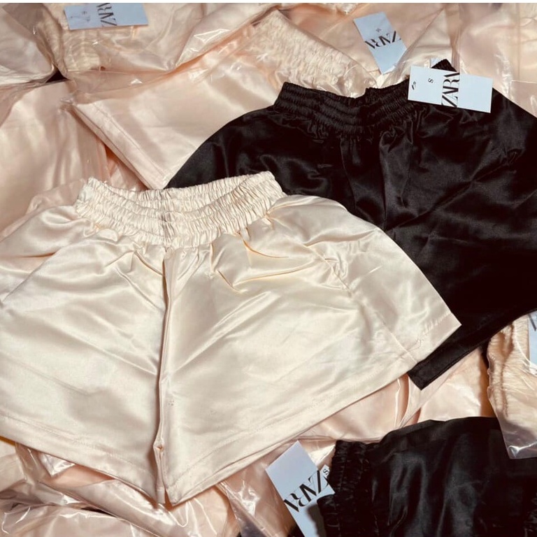 Quần short sooc đùi nữ fom váy to rộng chất mát cạp chun mix gì cũng đẹp-giadungsieure
