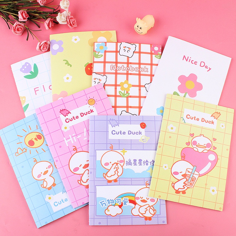 Sổ tay Mini Hoạt hình Cute A5 60 trang DecorMe Note book dễ thương