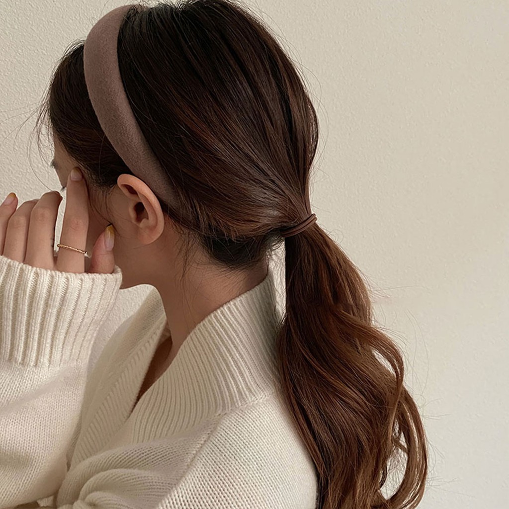 Băng Đô Cài Tóc Bằng Xốp Dày Cao Cấp Rửa Mặt Phong Cách Hàn Quốc Cổ Điển Kiểu Mới Cho Nữ