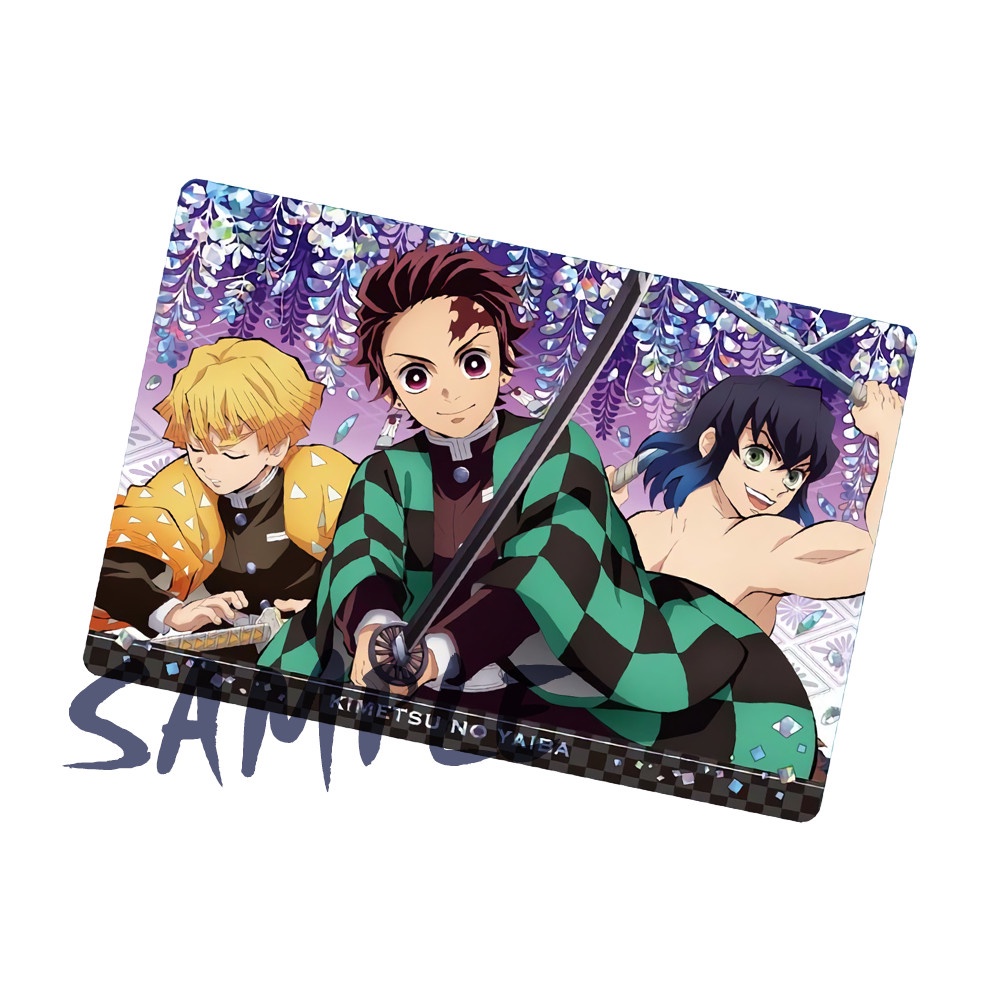 Ảnh card bo góc in hình KIMETSU NO YAIBA - Mugen Train Arc thẻ bo viền 5*8cm anime Thanh Gươm Diệt Quỷ chibi M1