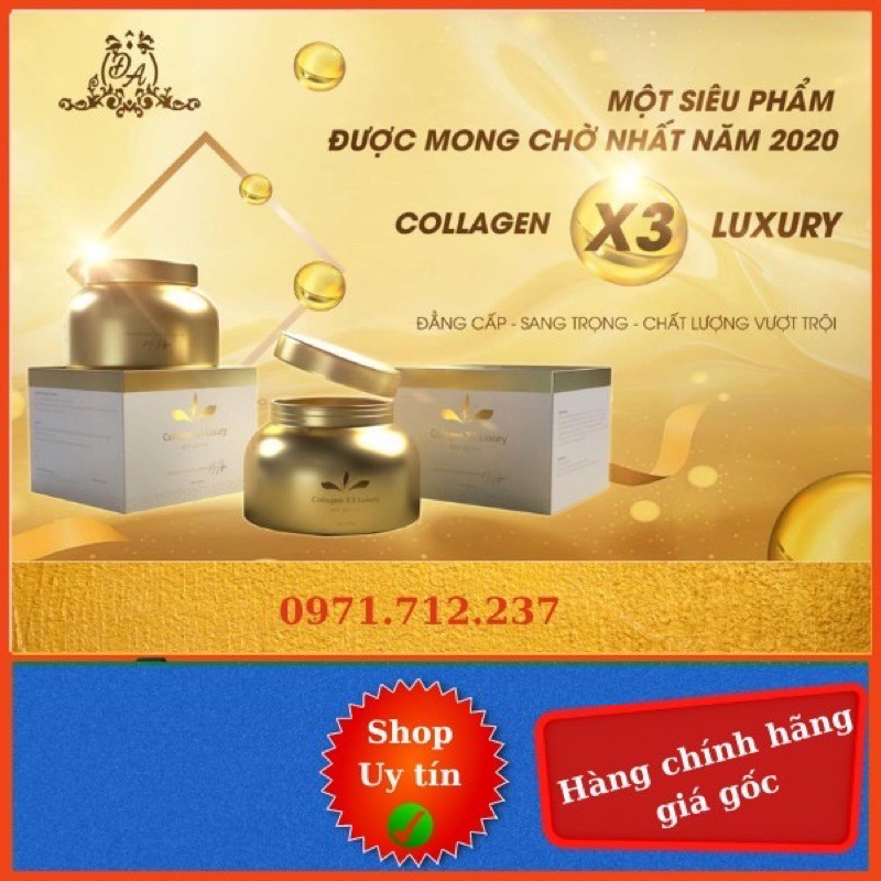 Body dưỡng trắng da Collagen X3 Luxury Đông Anh 250gram - Hàng chính hãng