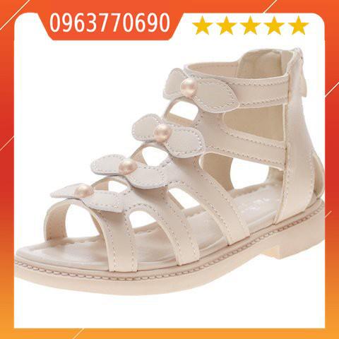Giày sandal chiến binh bé gái 2-6 tuổi phong cách Hàn Quốc, da mềm, êm chân A2 SA