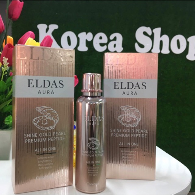 Serum tế bào gốc ELDAS aura Coreana Peptide All In One chai 100ml