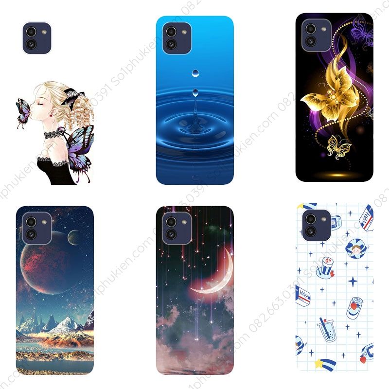 Ốp lưng dẻo silicone mềm Samsung Galaxy A03 in hình thời trang