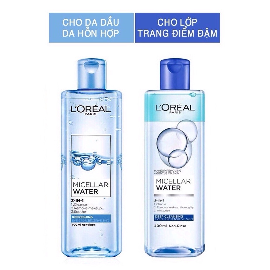 Nước Tẩy Trang L'Oreal Micellar Water 400ml