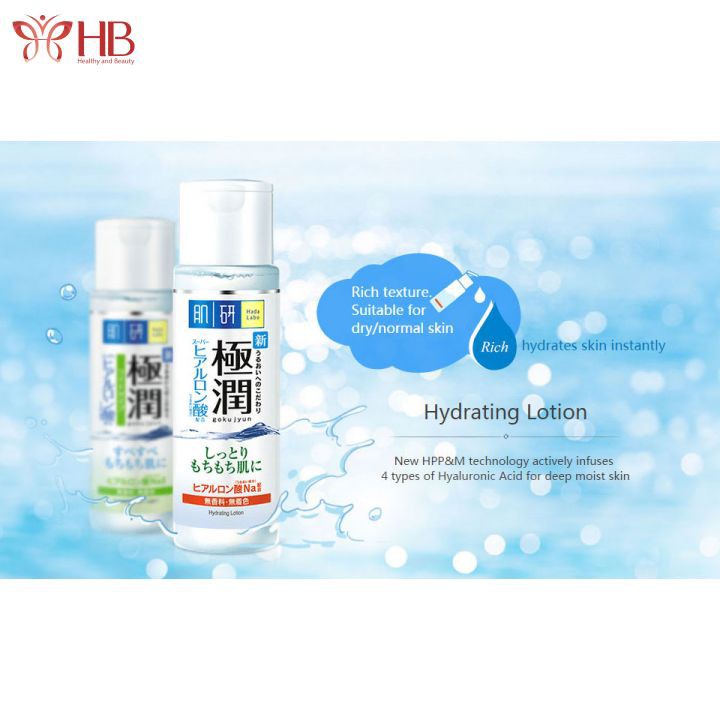 Toner Hada Labo Goku Jyun Rohto Nhật Bản 170ml, lotion hadalabo cấp ẩm làm trắng da, nước hoa hồng hada labo