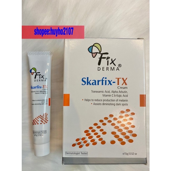 Kem Trắng Da Mờ Thâm Nám Skarfix TX Fixderma Cream(15g)