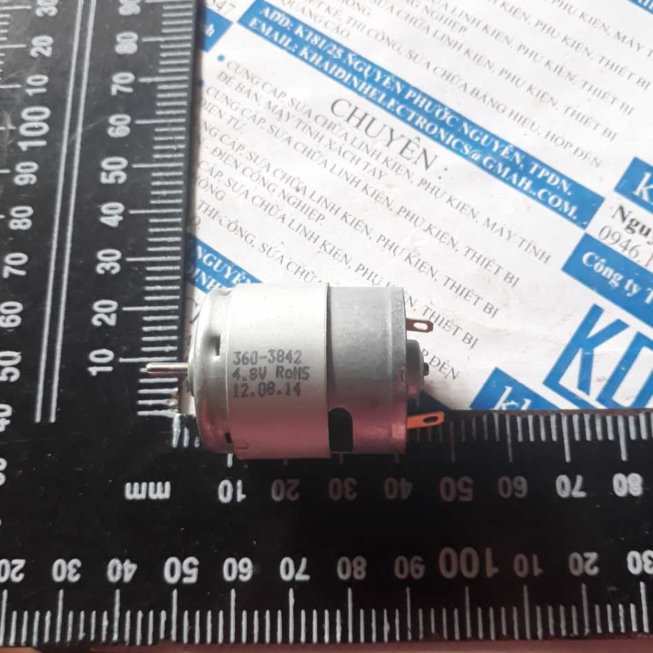 2 cái động cơ DC RS-360 3V7500V/phút, 6V15000V/phút, tản nhiệt trục 2.3mm kde2569 | BigBuy360 - bigbuy360.vn