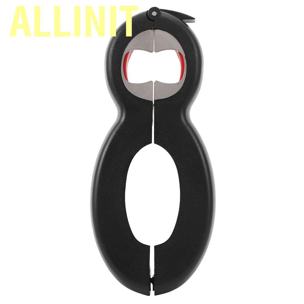 Allinit Multifunctinal Stainless Steel 6 In 1 Bottle Can Opener Corkscrew For Bar Resta