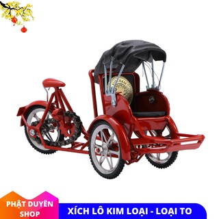Mô Hình Xe Xích Lô Sắt kim loại
