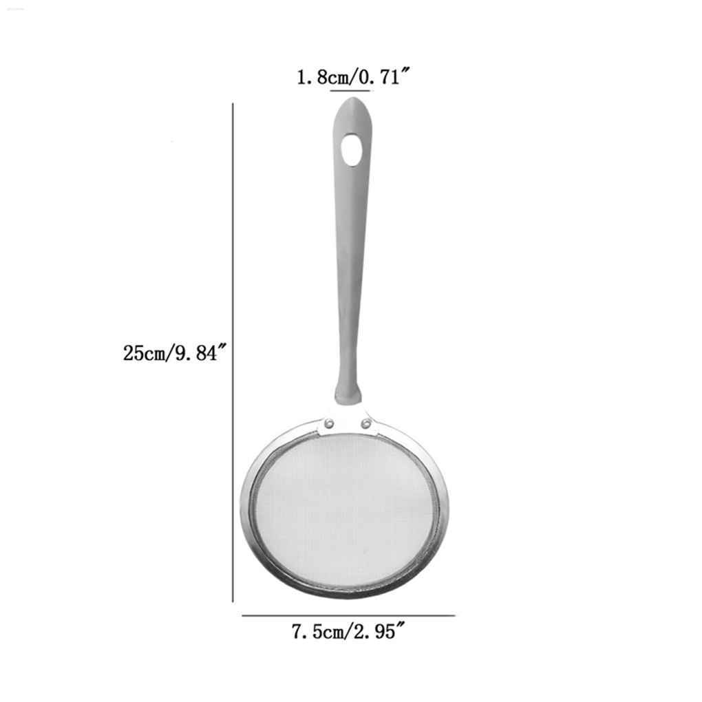 Super Thick Japanese Hot Pot Filter Soup Skimmer Spoon Mesh Percolator Strainer Fat Oil Skim Grease Foam  globalsale