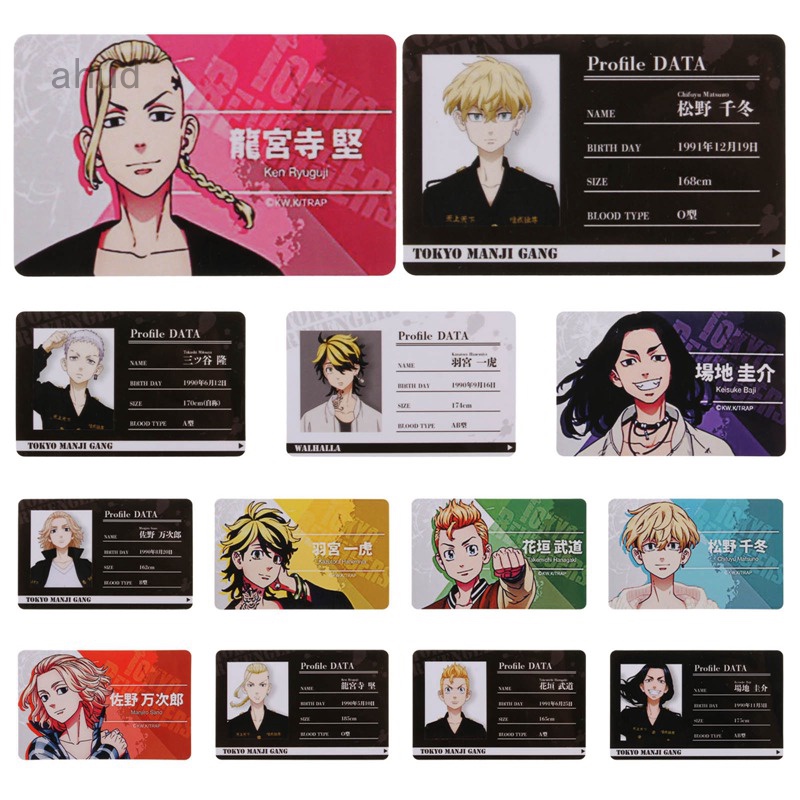 Thẻ Học Sinh Hình Nhân Vật Anime Tokyo Revengers