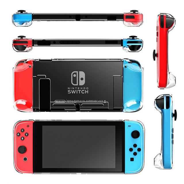 Vỏ bọc bảo vệ máy chơi game LAMMCOU thiết kế trong suốt cứng thích hợp cho Nintendo Switch