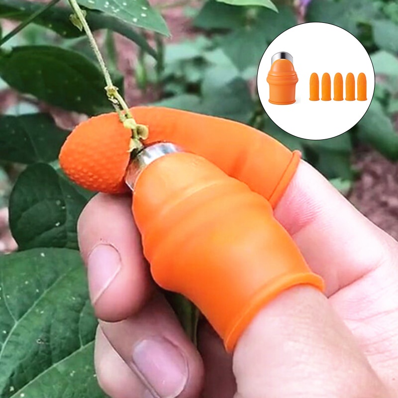 Bộ dụng cụ cắt cuống rau củ quả HOUSEEKER bảo vệ ngón tay