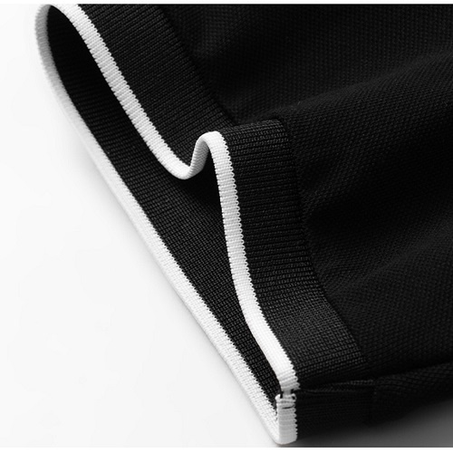 Áo thun POLO nam màu đen phối viền trắng vải cá sấu Cotton xuất xịn, chuẩn form trẻ trung, thanh lịch - Trady Fashion