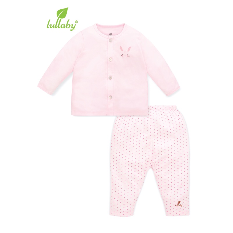 Lullaby - Bộ quần áo cài giữa dài tay cho bé NH601P