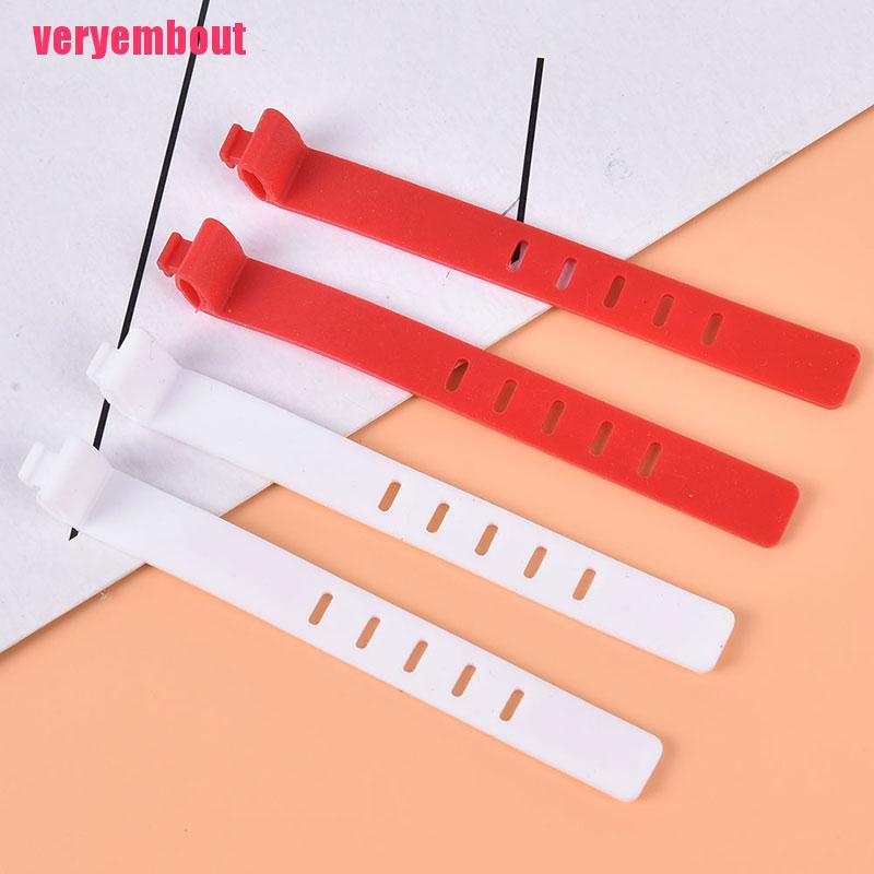 Bộ 2 Kẹp Giữ Dây Cáp / Tai Nghe / Dây Sạc Điện Thoại Bằng Silicon