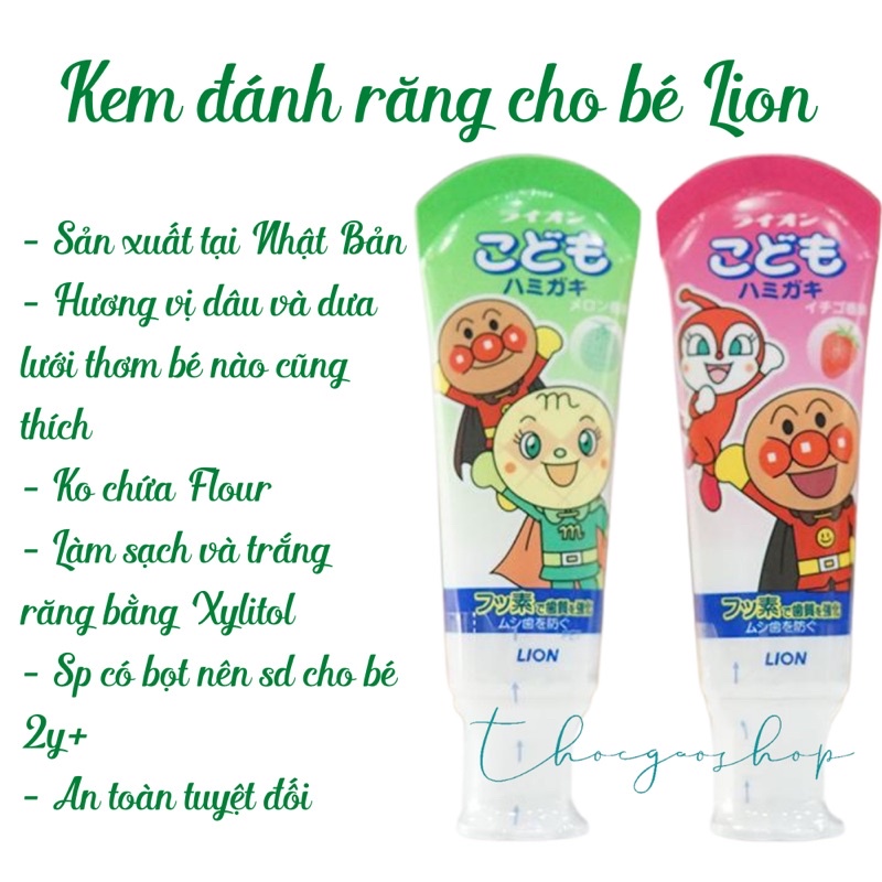 Kem đánh răng Lion Nhật Bản