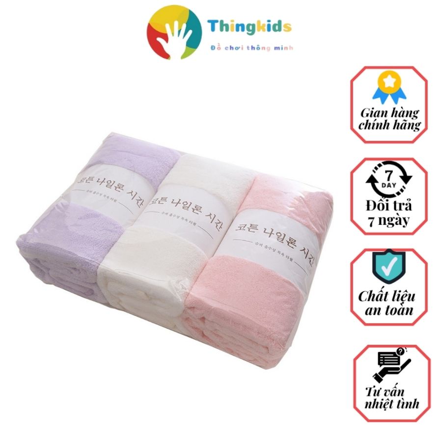 Khăn tắm bông cao cấp kích thước 70x140 - Thingkids