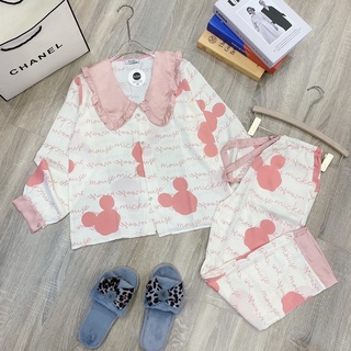 Set pijama lụa mango sam siêu mướt 🍑🍑🍑