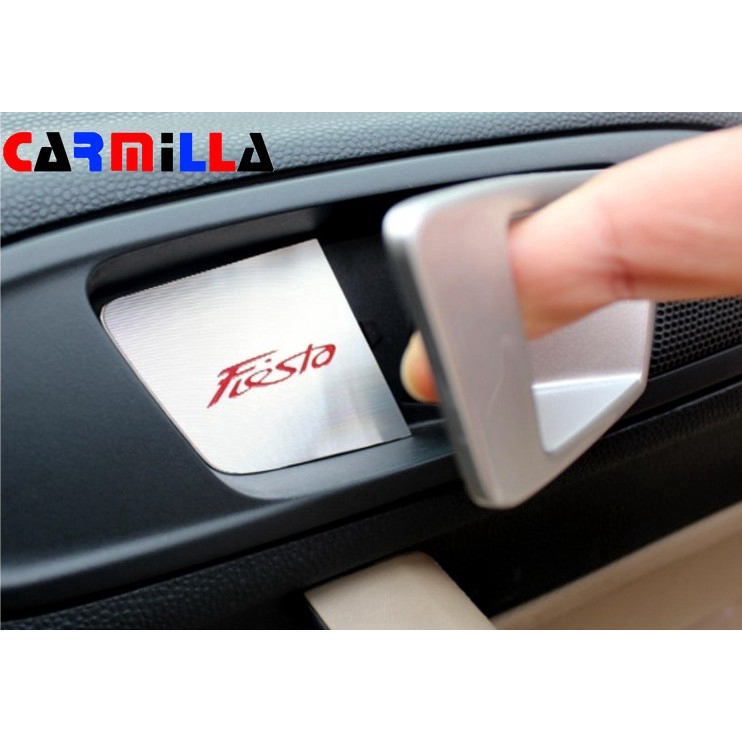 Luminious Door Inner Bowl Sticker 3 Styles Upgrade Style Fiesta Interior Refitting Only for Ford Fiesta Accessories