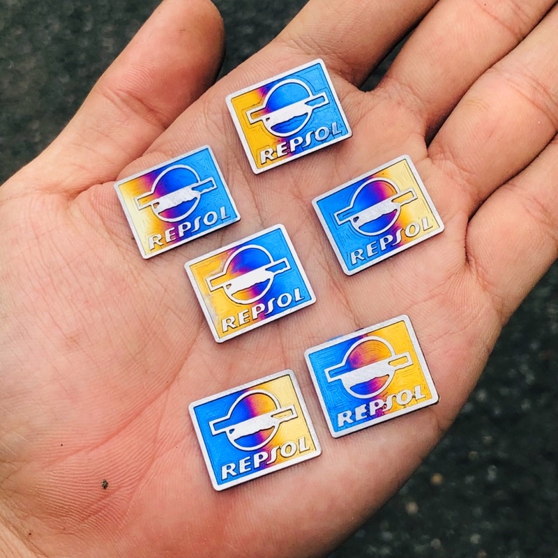 Tem Titan Logo REPJOL Sẵn Keo 3M Dán Bợ Cổ, Biển Số, v.v