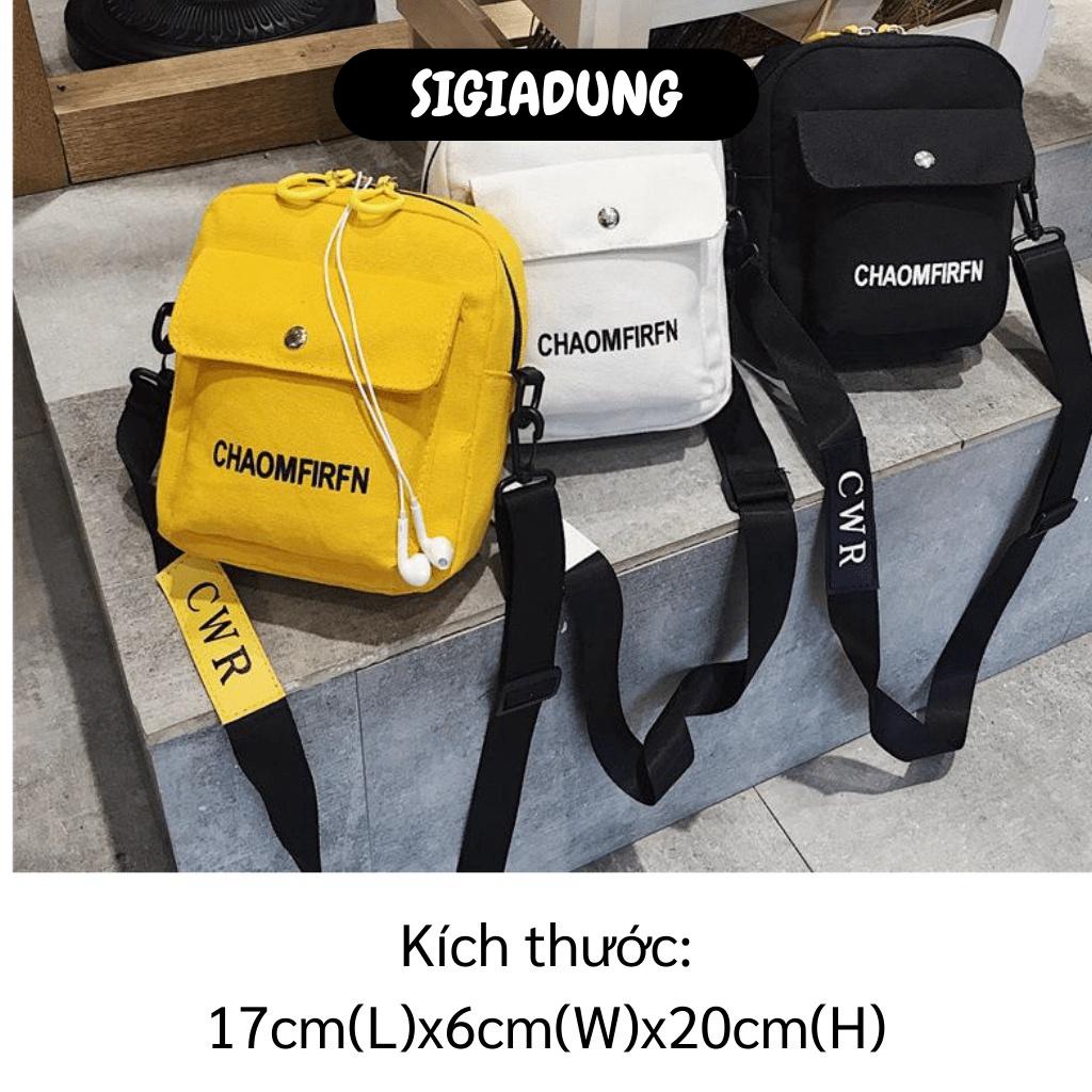 [SGD] Túi Tote Đeo Chéo - Túi Xách Vải Canvas Đẹp Đi Chơi Thời Trang Hàn Quốc Chaomfirfn 8274