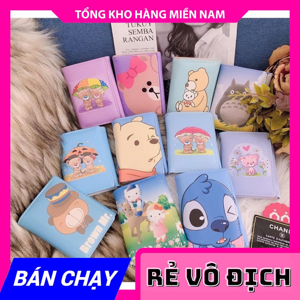 VÍ NGẮN CHIBI DỄ THƯƠNG ⚡ẢNH THẬT⚡ VÍ HOẠT HÌNH ⚡ VÍ GẤP NGẮN  MY