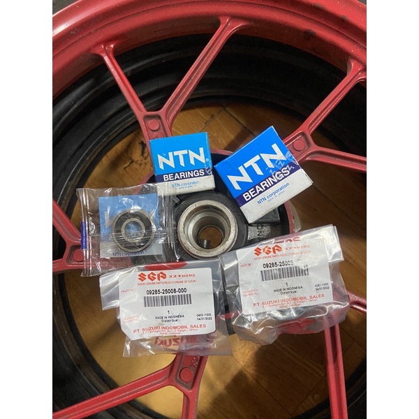 Full bộ bạc đạn NTN,phốt cao su zin SATRIA RAIDER BÁNH SAU