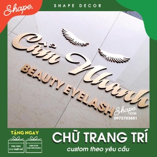 [bộ chữ dán nổi] dễ dàng tự dán [có thể thay đổi chữ theo yêu cầu ]
