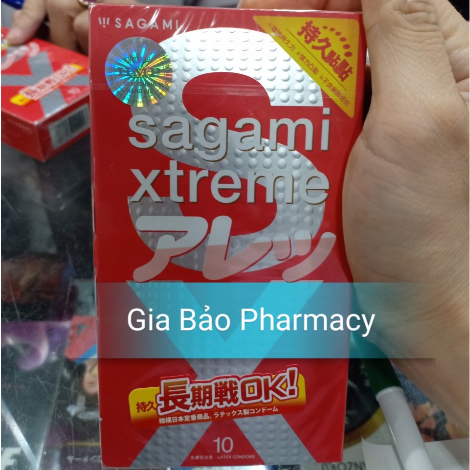 Bao cao su có gai SAGAMI XTREME Feel Long hộp 10c