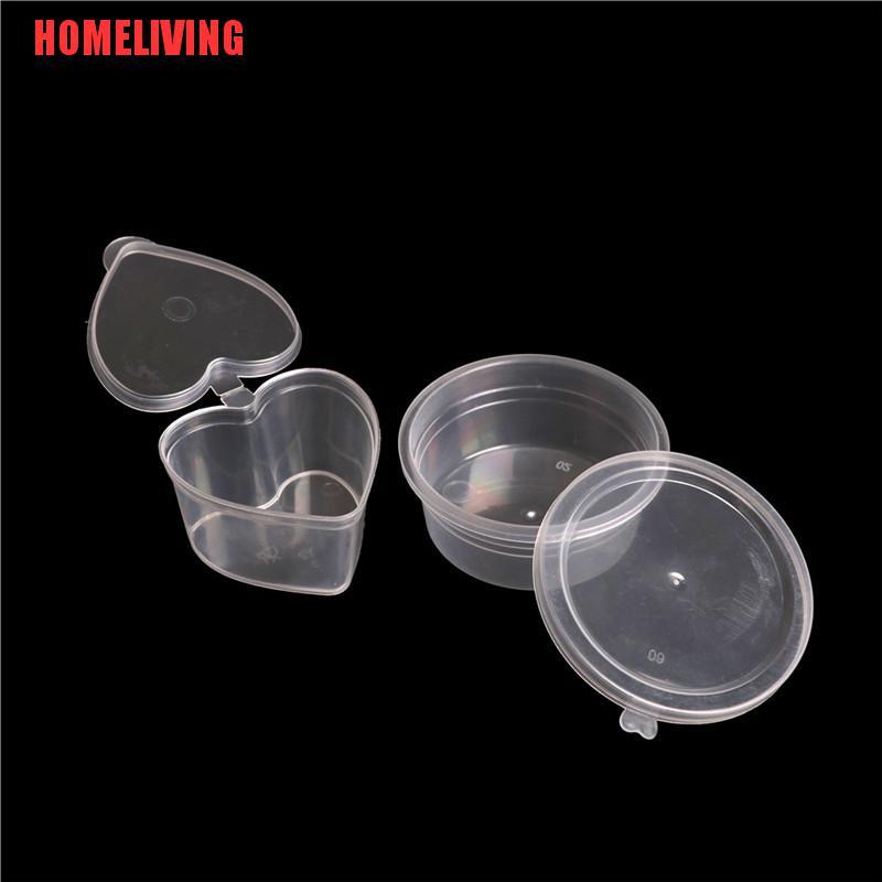 Set 10 Hộp Nhựa Trong Suốt Đựng Đồ Chơi Chất Dẻo Nhiều Màu Sắc