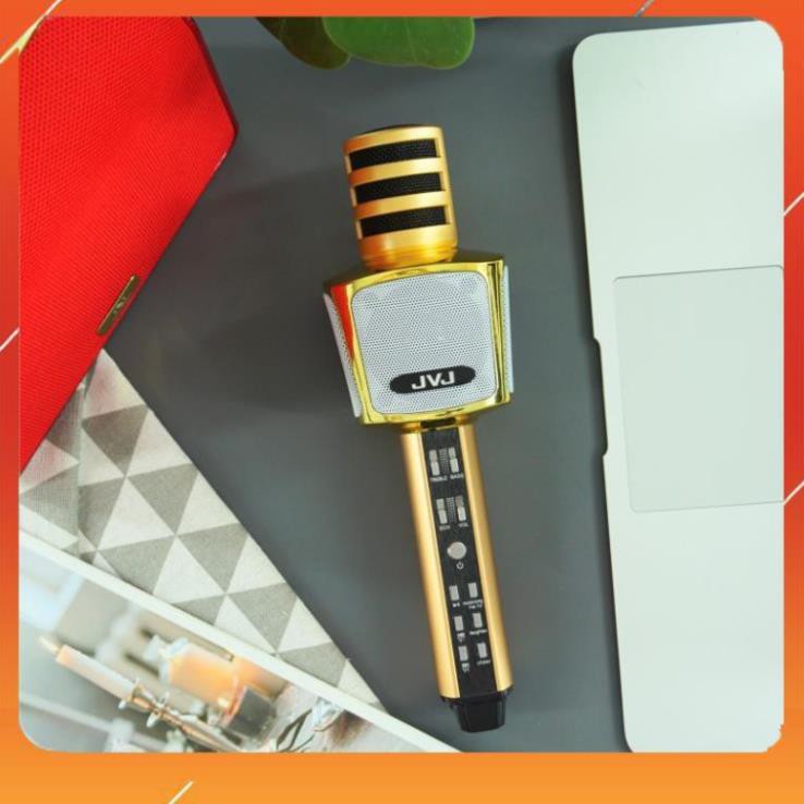 Micro SD17 JVJ karaoke  ✨Chính hãngMic hát  3 in 1 kết nối Bluetooth không dây– Bass cực chuẩn hỗ trợ cổng cắm thẻ nhớ