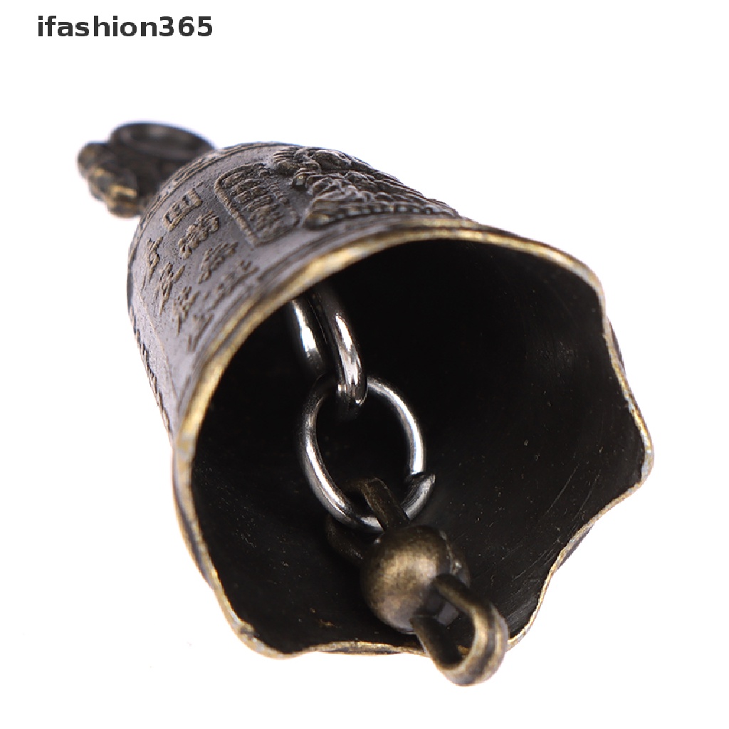 [ifashion365] Antique Bell Chinese Mini Sculpture Pray Guanyin Buddha Bell Shui Feng Bell VN