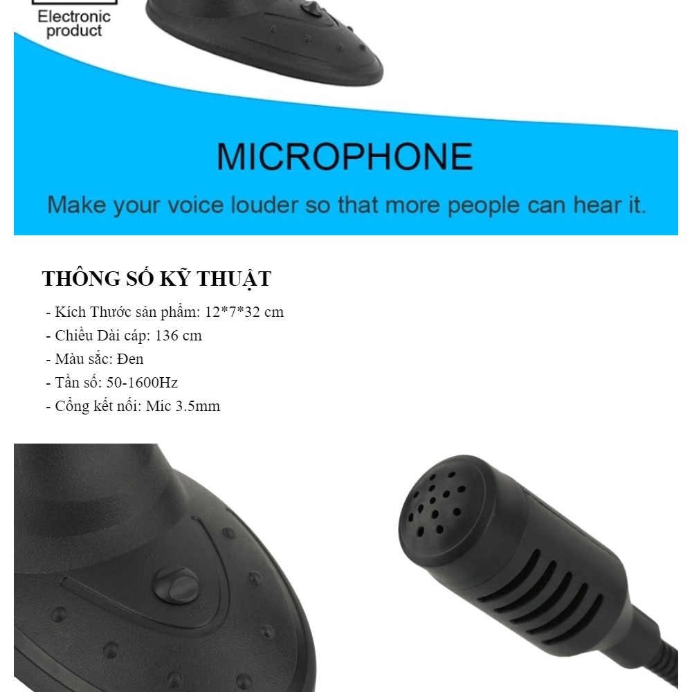 Microphone T-21 (Cổng 3.5mm). VI TÍNH QUỐC DUY