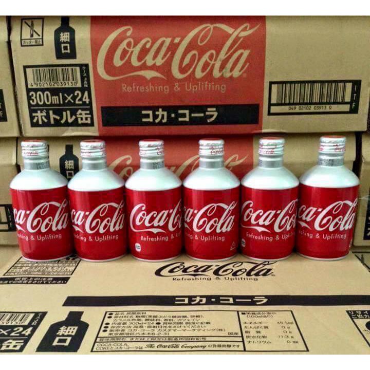 Coca Cola Nhôm nắp vặn 300ml Nhật Bản