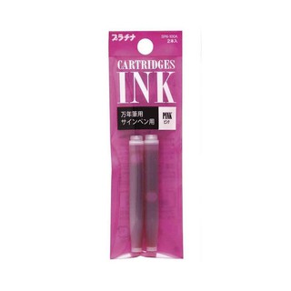 Ống mực bút máy Platinum Preppy - Màu hồng - 01 ống