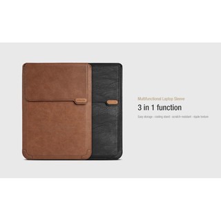 Bao da, Túi Nillkin da đựng laptop MacBook 13.3 inch, 14 inch, 16inch 3 in 1 Chính hãng