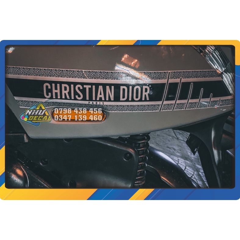 Tem rời Zip Piaggio - Christian Dior - 01
