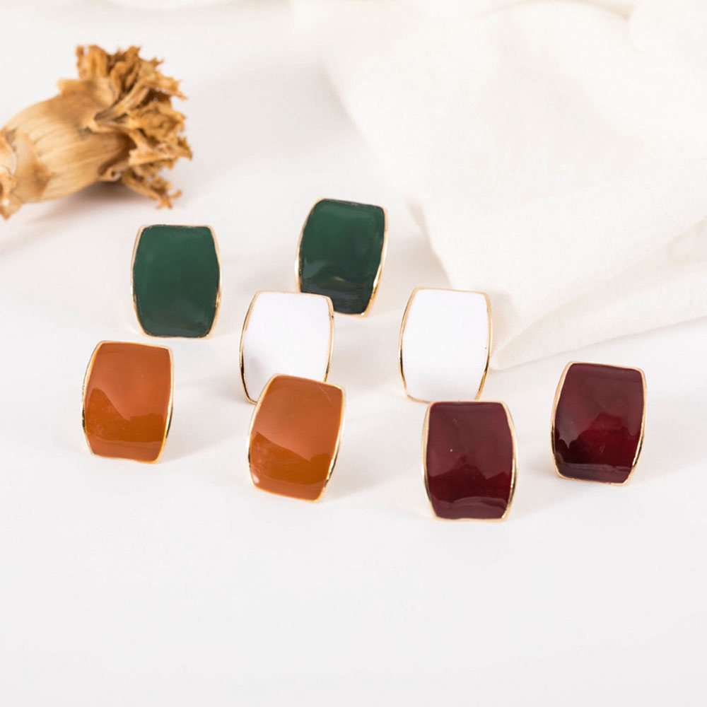 Hoa Tai Nữ Kiểu Dáng Hình Học Sang Trọng