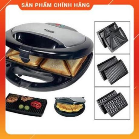 Máy nướng bánh mỳ sandwich Tiross 3 trong 1 TS513, HÀNG CHÍNH HÃNG - BH 12 tháng 24/7