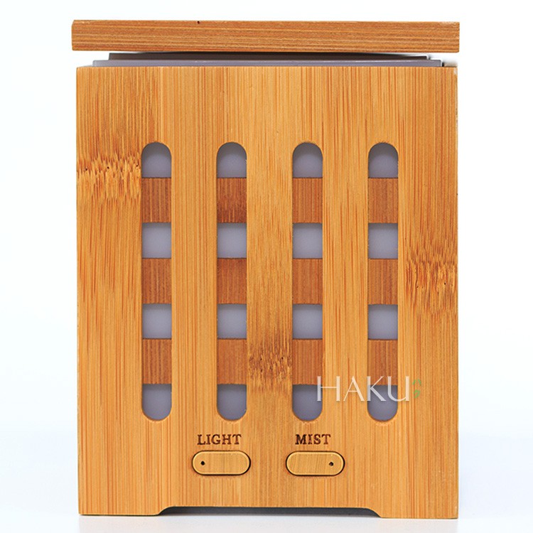 Máy phun sương tinh dầu hộp vuông vỏ tre HKTD-3616