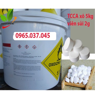 Khử Trùng Dạng Viên CLO Sủi Xô 5kg TCCA 90%. Xử lý nước, xử lý đáy.