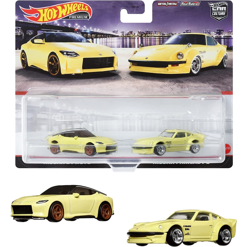 (Premium bánh cao su) Hot Wheels Car Culture Premium 2 Pack Nissan Z Proto & Nissan Fair Lady