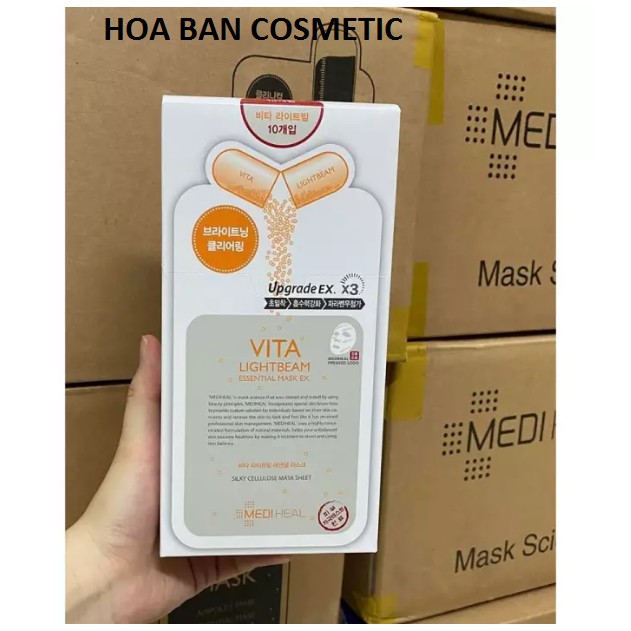 Mặt nạ dưỡng da Mediheal Teatree, Vita Lightbeam, Placenta Revital và Collagen EX Essential Mask 24ml | BigBuy360 - bigbuy360.vn