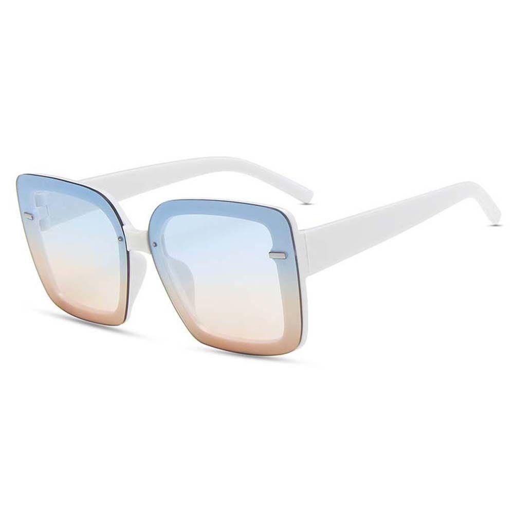 Kính Chống Nắng Gọng Vuông Lớn Bằng Kim Loại Màu Đen Phong Cách Hàn Quốc Thời Trang Cho Nữ