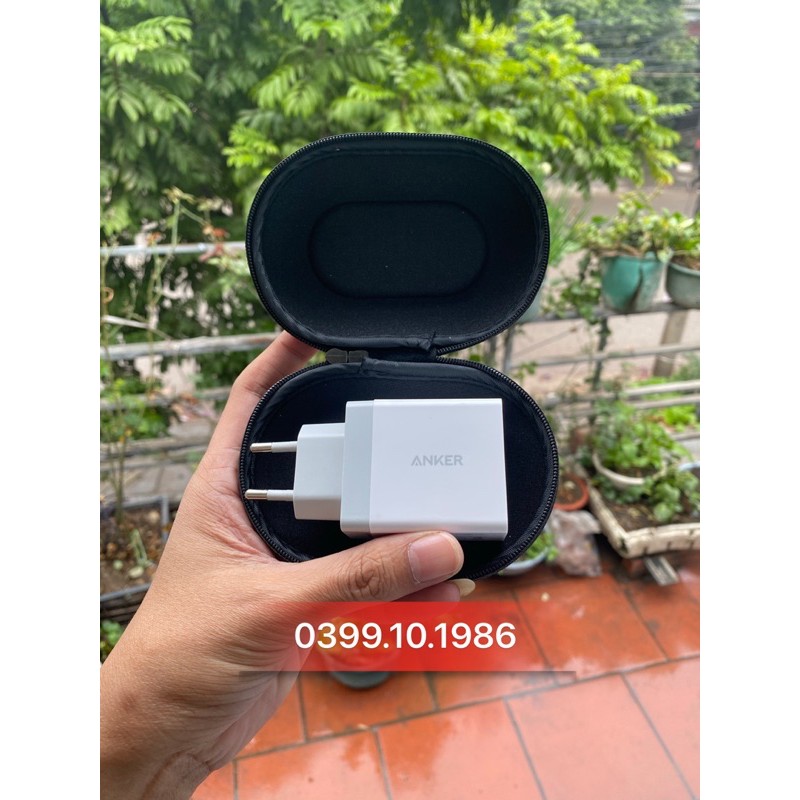 Túi đựng sạc cáp tai nghe chính hãng Anker